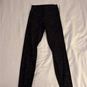Lululemon Athletica Black Patterned Leggings